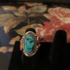Native American Turqoise Ring Size 6